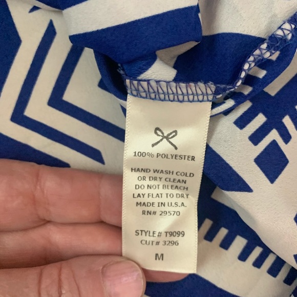 Anthropologie Everly Tunic, Blue and White - Picture 7 of 13